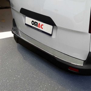 Ford Transit Connect Rear Bumper Sill Cover - Omac - Gloss - Silver - '14-'19 Ford Transit Connect Rear Bumper Sill Cover - Omac - Gloss - Silver - '14-'19